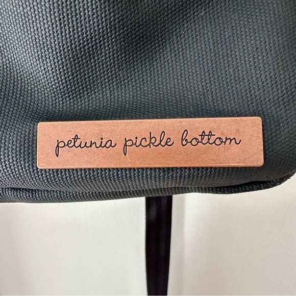 Pre Loved Petunia Pickle Bottom Meta Backpack - Black Matte Canvas - Picture 2 of 16